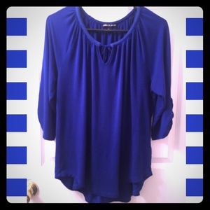 Royal Blue Cable and Gauge XL Top
